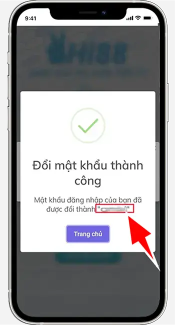 Bước 5: Copy mật khẩu hệ thống cung cấp để đăng nhập tài khoản